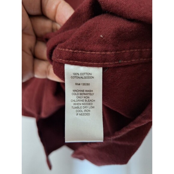 Vintage Red Head Harley Davidson Thick Flannel Shirt Mens XL Tall Button Down - Picture 9 of 12